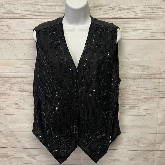 Vintage Mary McFadden Sequin Vest - Picture 10 of 10